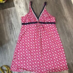 Olsenboye Womens Babydoll Slip Lingerie Mini‎ Dress Large Y2K Coquette Polka Dot